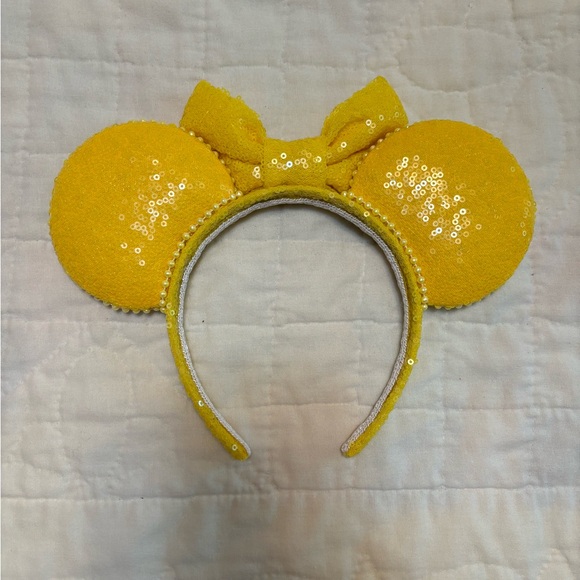Yellow Sequin Minnie Ear Headband - Picture 2 of 2